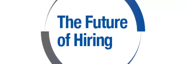 De toekomst van werven in blauwe cirkel
