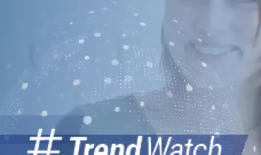 Image with text: #TrendWatch Michael Page, featuring a smiling person in the background.